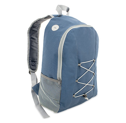 C63 Sac à dos de sport gris et bleu