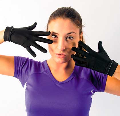 Gants running polyester tactiles - Indyanna Pub - Objets publicitaires  personnalisables