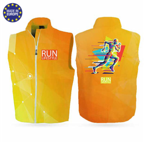 CVSM Coupe vent sans manche avec personnalisation en sublimation totale