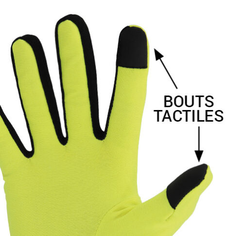 D130 Gants en polyester avec zone tactile, produit personnalisable en sérigraphie