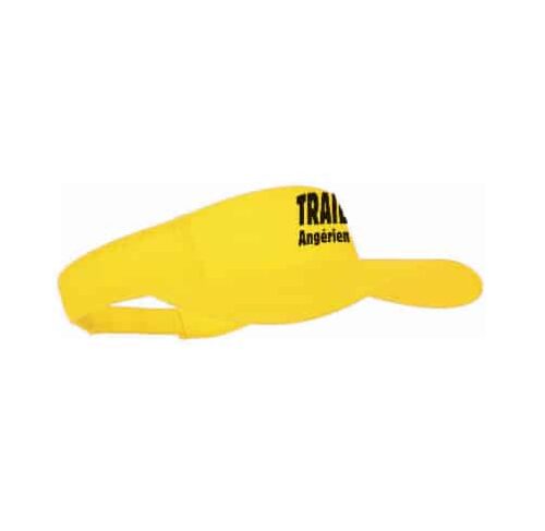 NA2 Visière jaune avec logo de trail sportif
