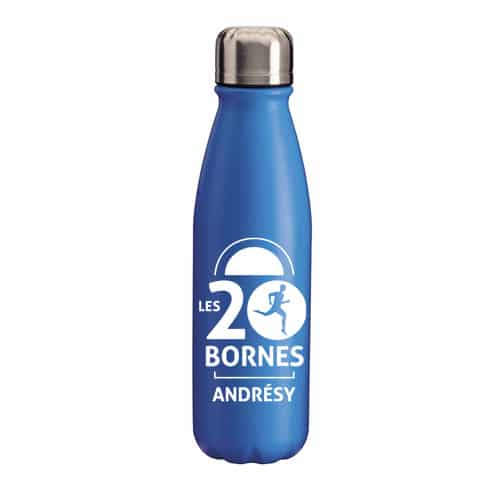 Bouteille aluminium avec bouchon en acier 500 ml - Indyanna Pub - Objets  publicitaires personnalisables