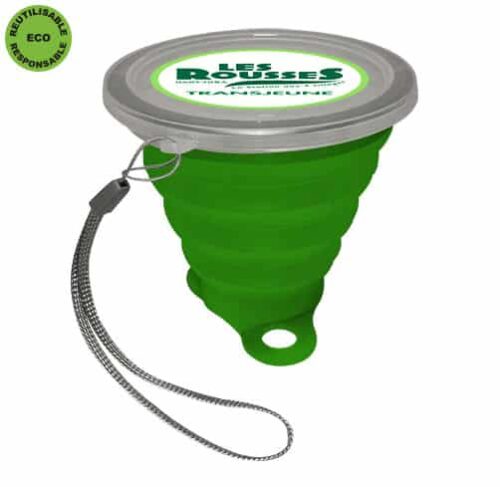 SSG1 Tasse silicone pliable personnalisable avec dragonne